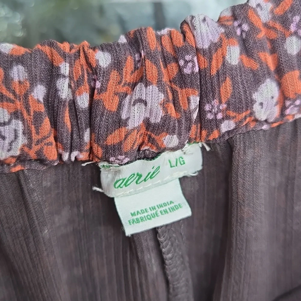 aerie Floral Tiered Maxi Skirt - Picture 3 of 3